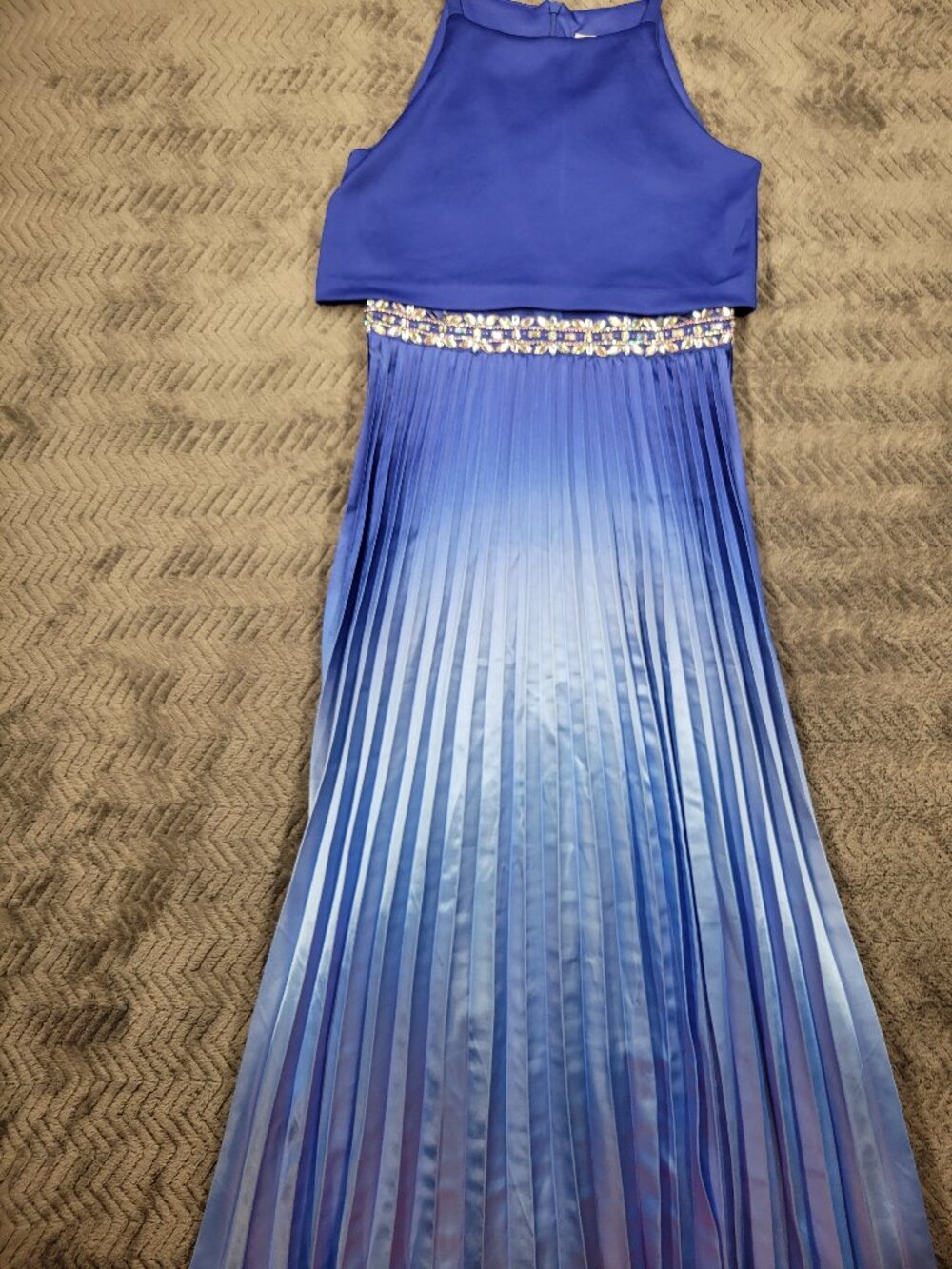 Rare Editions girls dress size 14 blue new with tags